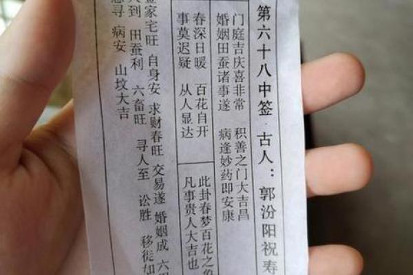 观音灵签抽签解签62签