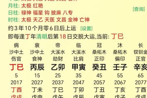八字喜用神和忌神查询