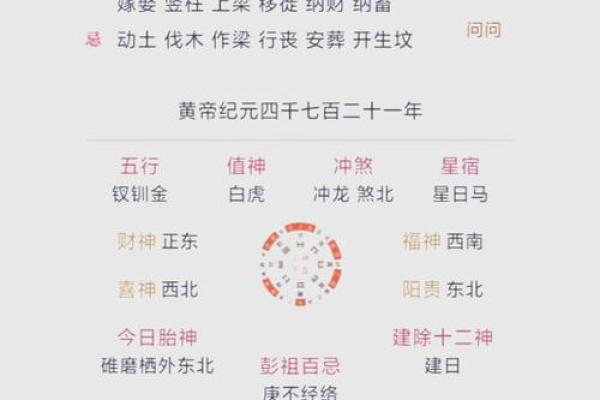 明日运程运势黄历