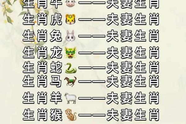 12生肖吉凶配对一览表