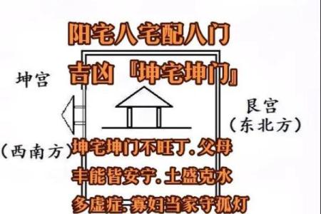 坤命巽宅吉凶方位图