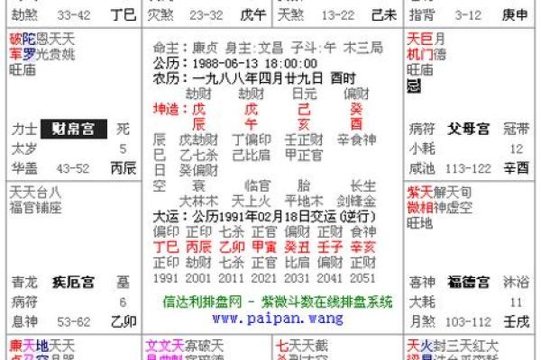 紫微命盘查询免费算命