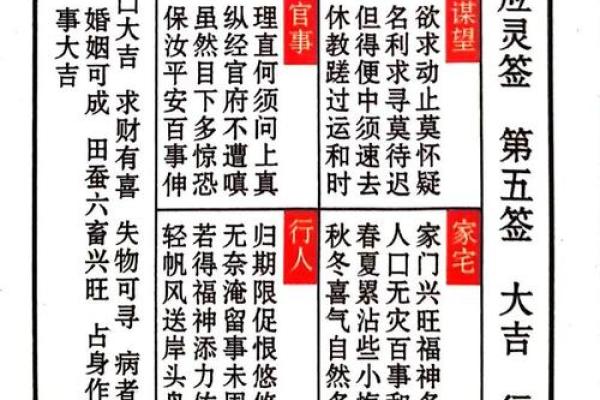 灵签41签详解白话