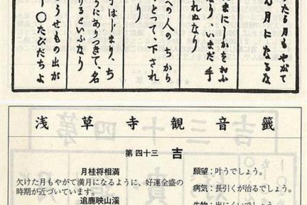 千手观音灵签第六十三签
