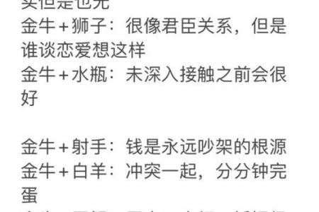 金牛座一区与金牛座二区的星座配对