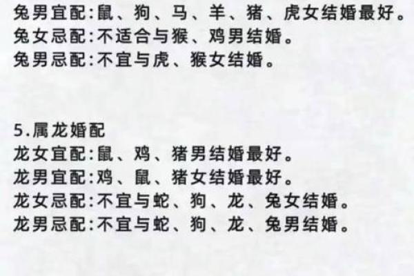 12生肖婚姻配对宜忌