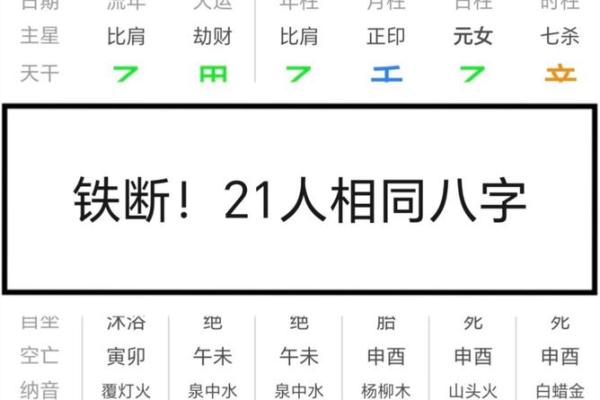 八字直断