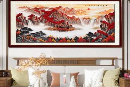 夫妻都属龙孩子属兔客厅挂什么画风水好-