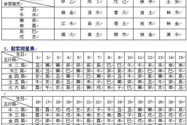 紫薇斗数排盘