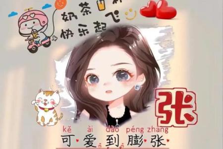 qq头像姓氏带字图片张，个性头像 姓氏张？