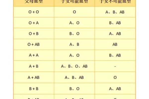 血型的搭配与夫妻关系