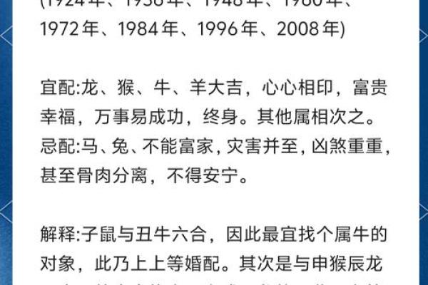 老祖宗姻缘配对表