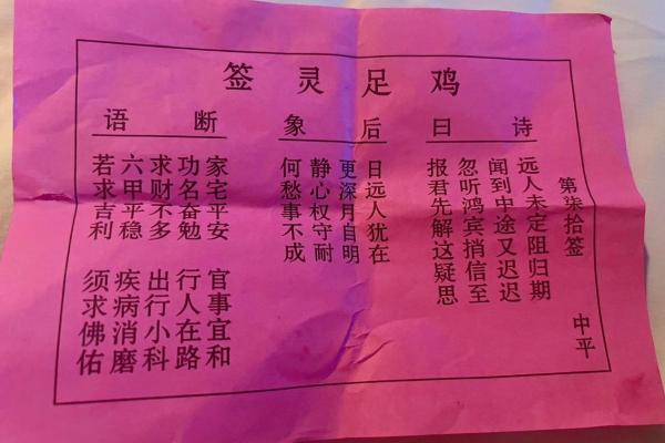 太上灵签61签解签