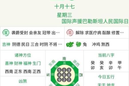 阴历算命日历