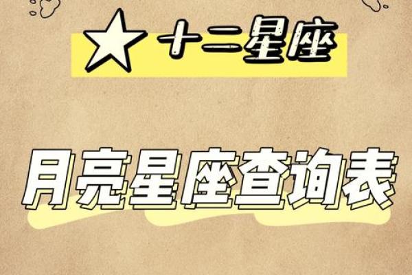 月亮星座怎么算 月亮星座查询表