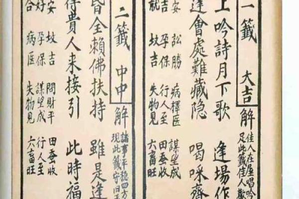 清水祖师灵签签诗
