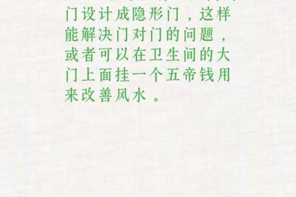 厕所对着大门怎么化解 厕所风水禁忌