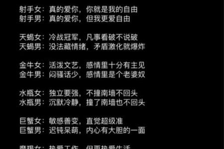 【十二星座性格比例大揭秘】