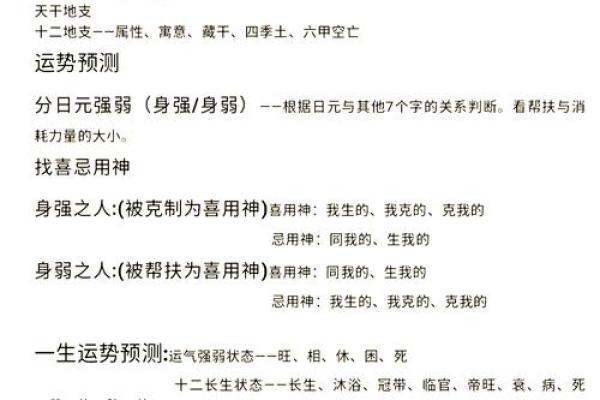 生辰八字五行分析