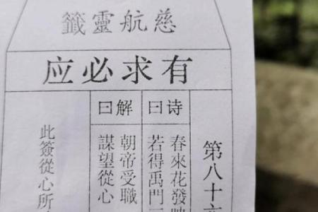 观音灵签第八签概述全解