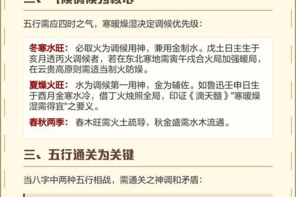 八字调候用神和喜用神