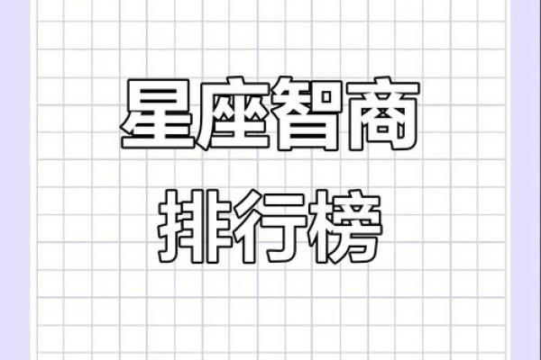 12星座智商排名表 12星座智商排名表