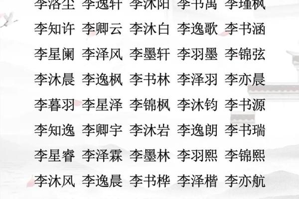 李姓男孩名字大全-李姓男孩起名字大全-李姓名字大全姓名