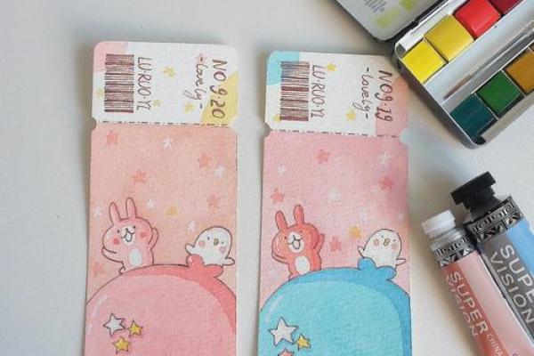 可爱少女心书签,十二星座手工书签