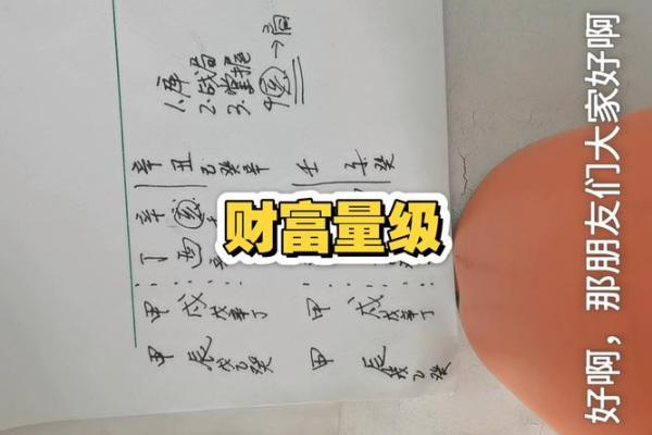八字财富对照表 八字财富对照表