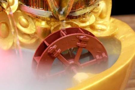 流水喷泉风水轮摆件有什么寓义