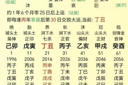 八字财星查询表