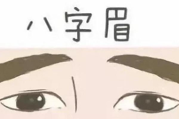八字眉面相