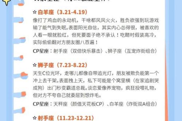 12星座约会心得大揭秘！